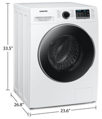 Samsung 2.9 Cu. Ft. Front-Load Washer with Super Speed - WW25B6800AW/AC | Laveuse Samsung à chargement frontal de 2,9 pi3 avec fonction Super Speed - WW25B6800AW/AC | WW25B68W
