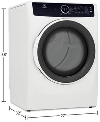 Electrolux 8 Cu. Ft. Electric Dryer - ELFE743CAW | Sécheuse électrique Electrolux de 8 pi3 – ELFE743CAW | ELFE743W