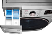 LG 5.2 Cu. Ft. Front-Load Washer and 7.4 Cu. Ft. Electric Dryer - Graphite Steel | Laveuse à chargement frontal de 5,2 pi³ et sécheuse électrique de 7,4 pi³ de LG - acier graphite | LGFL3850