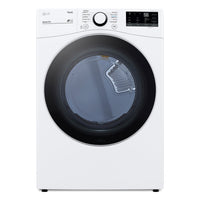 LG 5.2 Cu. Ft. Front-Load Washer 7.4 Cu. Ft. Electric Dryer with AI - White | Laveuse à chargement frontal de 5,2 pi³ et sécheuse électrique de 7,4 pi³ avec IA de LG - Blanches | LGFL3600