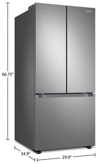Samsung 22.1 Cu. Ft. French-Door Refrigerator - RF22A4111SR/AA|Réfrigérateur Samsung de 22,1 pi³ à portes françaises - RF22A4111SR/AA | RF22A41S