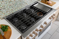 Café 48" Commercial-Style Dual Fuel Range with Griddle - C2Y486P4TW2 | Cuisinière hybride Café de 48 po de style commercial avec plaque chauffante - C2Y486P4TW2 | C2Y486TW