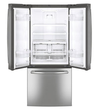 GE 20.8 Cu. Ft. French-Door Refrigerator - GNE21DYRKFS | Réfrigérateur GE de 20,8 pi³ à portes françaises - GNE21DYRKFS | GNE21DYS
