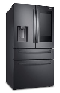 Samsung 28 Cu. Ft. 4-Door French-Door Refrigerator with Family Hub™ - RF28R7551SG/AC - Refrigerator in Black Stainless Steel 