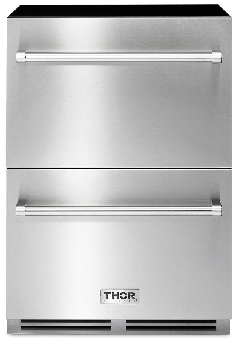 Thor Kitchen 5.4 Cu. Ft. Indoor/Outdoor Refrigerator Drawer - TRF24U | Réfrigérateur-tiroir Thor Kitchen de 5,4 pi3 pour l’intérieur et l'extérieur - TRF24U | TRF24UCS
