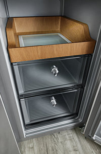KitchenAid 19.4 Cu. Ft. Counter-Depth 4-Door Refrigerator - KRQC506MPS | Réfrigérateur KitchenAid de 19,4 pi³ à 4 portes de profondeur comptoir - KRQC506MPS | KRQC50PS