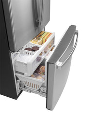 GE 23.1 Cu. Ft. Counter-Depth French-Door Refrigerator - GWE23GYNFS | Réfrigérateur GE de 23,1 pi³ à portes françaises de profondeur comptoir - GWE23GYNFS | GWE23GFS