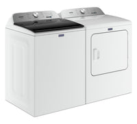 Maytag 5.4 Cu. Ft. Pet Pro Top-Load Washer and 7 Cu. Ft. Electric Dryer - White | Laveuse Pet Pro à chargement par le haut de 5,4 pi3 et sécheuse électrique de 7 pi3 de Maytag – blanches | MATL650W