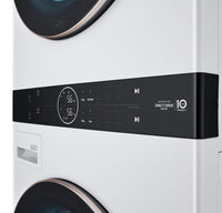 LG WashTower™ with 5.2 Cu. Ft. Washer and 7.4 Cu. Ft. Dryer - WKE100HWA |Tour de lavage WashTower<sup>MC</sup> de LG avec laveuse de 5,2 pi3 et sécheuse de 7,4 pi3 - WKE100HWA | WKE100HW