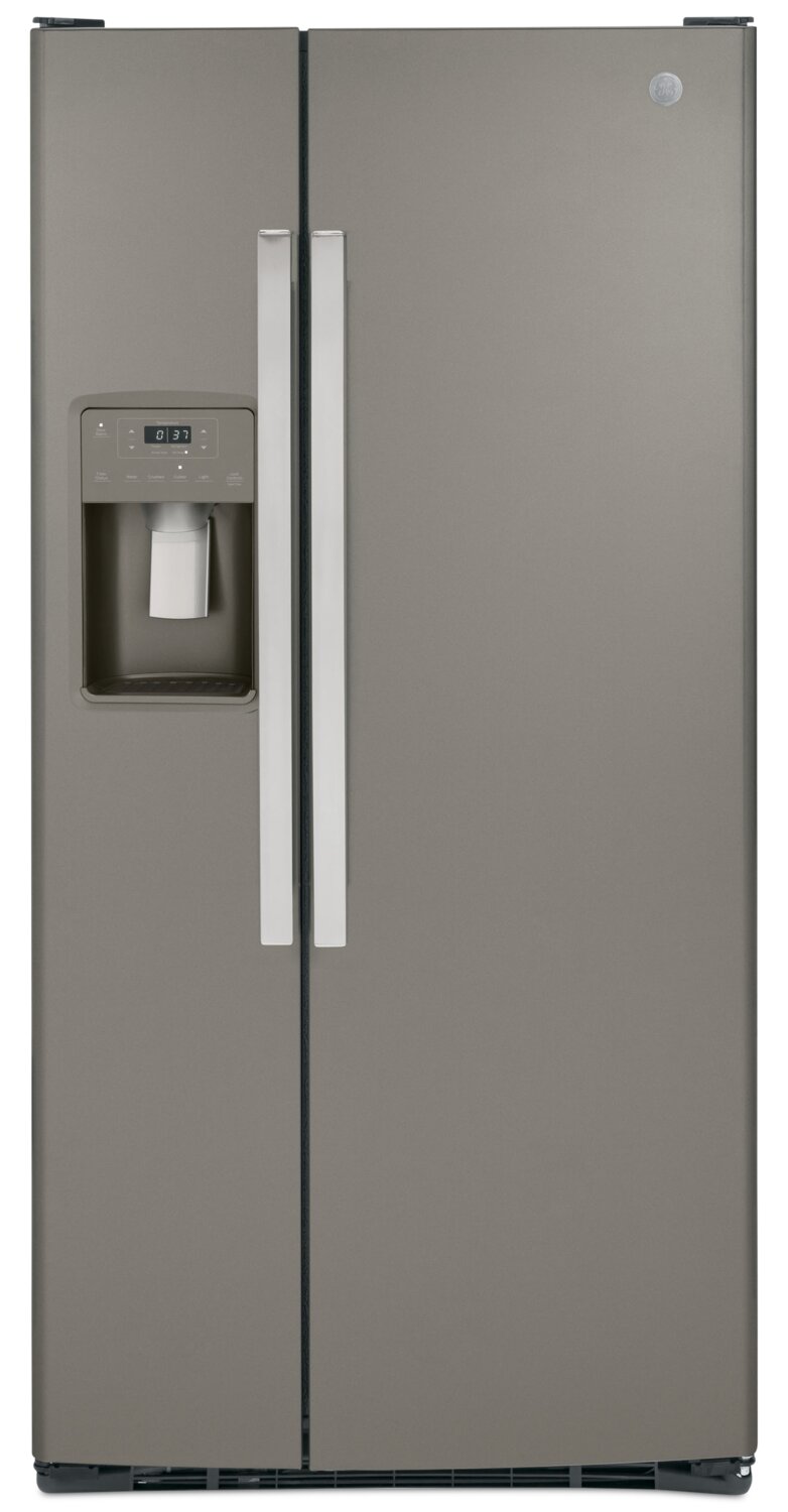 GE 23 Cu. Ft. Side-by-Side Refrigerator - GSS23GMPES | Réfrigérateur GE de 23 pi3 à compartiments juxtaposés - GSS23GMPES | GSS23GMS