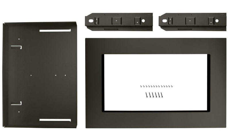 Whirlpool 30" Countertop Microwave Trim Kit - MK2160AV - Trim Kit in Black Stainless Steel 