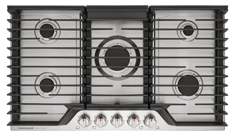 Frigidaire Gallery 36" Five-Burner Gas Cooktop - GCCG3648AS | Surface de cuisson à gaz Frigidaire Gallery de 36 po à 5 brûleurs - GCCG3648AS | GCCG368S