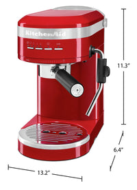 KitchenAid Metal Semi-Automatic Espresso Machine - KES6503ER | Machine à espresso semi-automatique KitchenAid en métal - KES6503ER | KES6503R