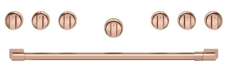 Café Handle and Knob Set for 36" Range in Brushed Copper - CXPR6HKPTCU | Ensemble de poignées et de boutons Café cuivre brossé pour cuisinière de 36 - CXPR6HKPTCU | CXPR6TCU