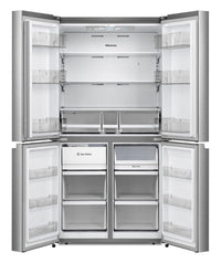 Hisense 21.5 Cu. Ft. Counter-Depth Four-Door Refrigerator - RQ22N6ASD | Réfrigérateur Hisense de 21,5 pi³ de profondeur comptoir à quatre portes - RQ22N6ASD | RQ22N6AS