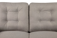 Novalee Linen-Look Fabric Loveseat - Taupe | Causeuse Novalee en tissu d'apparence lin - taupe | NOVATPLV