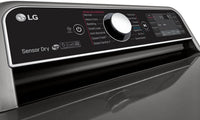 LG 7.3 Cu. Ft. TurboSteam™ Dryer with EasyLoad™ Dual-Opening Door - DLEX7900VE - Dryer in Stainless Steel