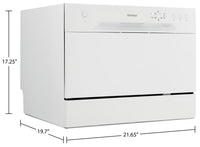 Danby 6-Place-Setting Countertop Dishwasher - DDW621WDB | Lave-vaisselle de comptoir à capacité de 6 couverts - DDW621WDB | DDW621WD
