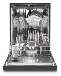 KitchenAid 39 dB Front-Control Dishwasher with Third Level Rack - KDFE204KBL - Dishwasher in Black