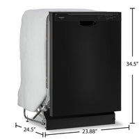 Whirlpool Front-Control Dishwasher with Boost Cycle - WDF340PAMB | Lave-vaisselle Whirlpool avec commandes à l'avant et cycle d’augmentation - WDF340PAMB | WDF340MB