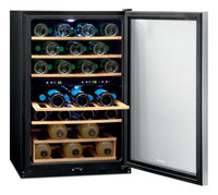 Frigidaire 4.4 Cu. Ft. Two-Zone Wine Cooler - FFWC3822QS | Refroidisseur à vin Frigidaire de 4,4 pi3 à 2 zones – FFWC3822QS | FFWC382S