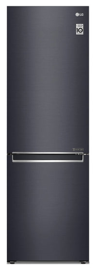LG 12 Cu. Ft. Counter-Depth Bottom-Freezer Refrigerator with Wine Rack - LBNC12241P - Refrigerator in Matte Black 