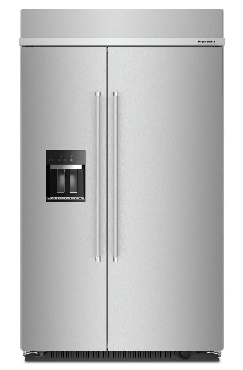 KitchenAid 29.4 Cu. Ft. Built-In Side-by-Side Refrigerator - KBSD708MSS | Réfrigérateur encastré KitchenAid de 29,4 pi³ à compartiments juxtaposés - KBSD708MSS | KBSD708S