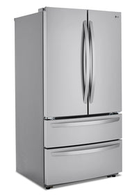 LG 26.9 Cu. Ft. 4-Door French-Door Refrigerator - LMWS27626S - Refrigerator in Smudge Resistant Stainless Steel