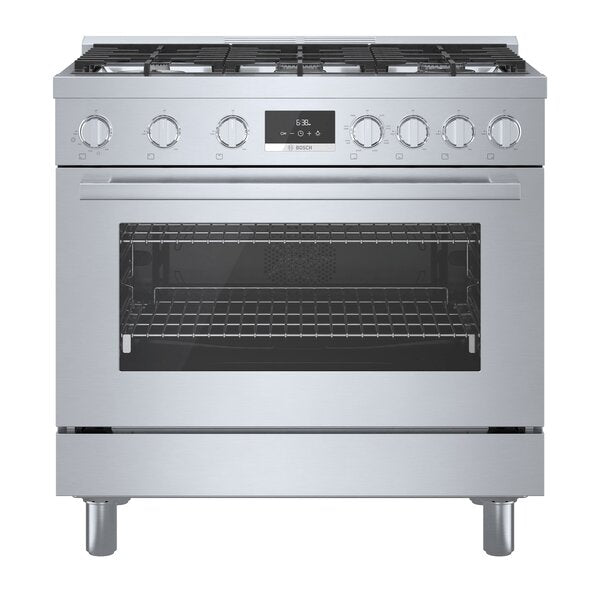 Bosch 800 Series 3.5 Cu. Ft. Dual Fuel Freestanding Range - HDS8655C | Cuisinière hybride amovible Bosch de série 800 - HDS8655C | HDS8655C