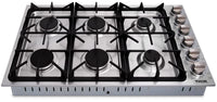 Thor Kitchen 36" Professional 6-Burner Gas Cooktop - TGC3601 | Surface de cuisson à gaz professionnelle Thor Kitchen de 36 po à 6 brûleurs - TGC3601 | TGC3601S