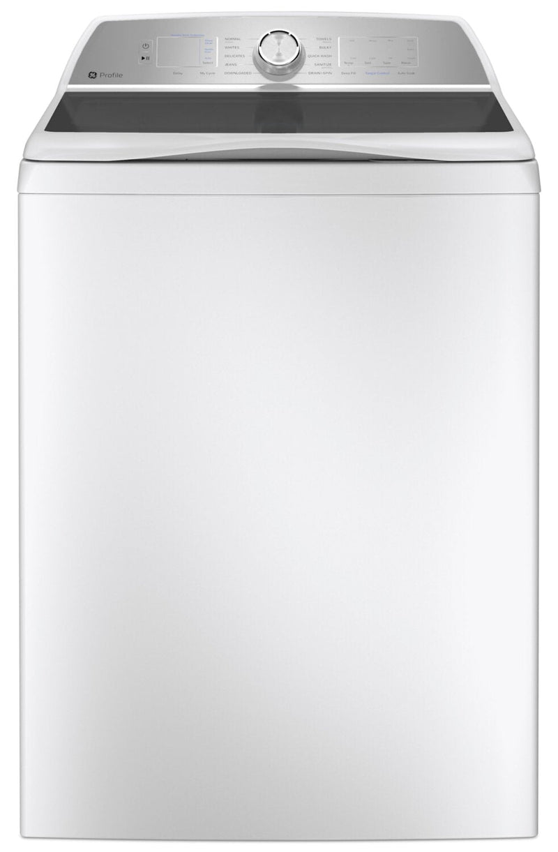 GE Profile 5.8 Cu. Ft. Top-Load Washer with Built-In Wi-Fi - PTW600BSRWS | Laveuse GE Profile à chargement par le haut de 5,8 pi³ avec Wi-Fi intégré - PTW600BSRWS | PTW600WS