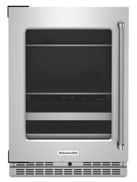 KitchenAid 4.9 Cu. Ft. 14-Bottle Beverage Centre with Left-Swing Door - KUBL314KSS | Refroidisseur à boissons KitchenAid 4,9 pi3 14 bouteilles, charnières de porte à gauche - KUBL314KSS | KUBL314S