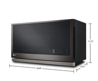 LG 2.1 Cu. Ft. Smart Over-the-Range Microwave with ExtendaVent™ - MVEL2137D | Four à micro-ondes à hotte intégrée intelligent LG de 2,1 pi³ avec ExtendaVentMC - MVEL2137D | MVEL213D