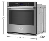 Maytag 4.3 Cu. Ft. Single Wall Oven with Air Fry and Basket - MOES6027LZ | Four mural simple Maytag de 4,3 pi3 avec friture à air et panier - MOES6027LZ | MOES602Z
