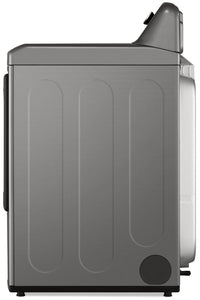 LG 7.3 Cu. Ft. TurboSteam™ Dryer with EasyLoad™ Dual-Opening Door - DLEX7900VE - Dryer in Stainless Steel