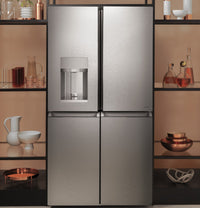Café 27.4 Cu. Ft. Quad-Door Smart Refrigerator - CQE28DM5NS5 - Refrigerator in Platinum Glass 