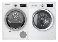 Bosch 800 Series Home Connect 2.2 Cu. Ft. Washer and 4 Cu. Ft. Condensation Dryer | Laveuse de 2,2 pi³ et sécheuse par condensation de 4 pi³ de série 800 de Bosch avec Home ConnectMC | BHFL800L