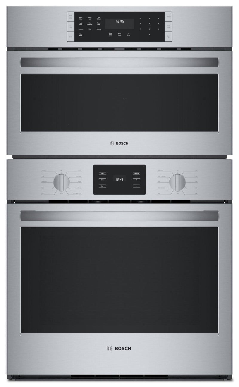 Bosch 30" 500 Series Microwave Combination Wall Oven - HBL5754UC | Four mural combiné avec four à micro-ondes Bosch de série 500 de 30 po - HBL5754UC | HBL5754C