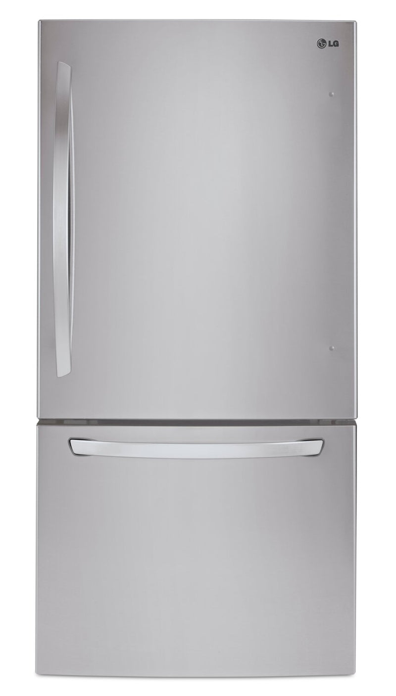 LG 22 Cu. Ft. Bottom-Freezer Refrigerator - LRDNS2200S | Réfrigérateur LG de 22 pi³ à congélateur inférieur - LRDNS2200S | LRDNS22S