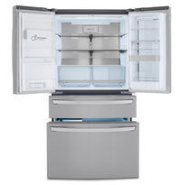 LG 23 Cu. Ft. French-Door Refrigerator with InstaView™ Door-in-Door® - LRMVC2306S - Refrigerator in PrintProof™ Stainless Steel