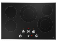 GE 30" Electric Cooktop with Built-In Knob-Control - JEP5030STSS | Surface de cuisson électrique GE de 30 po avec boutons de commande intégrés - JEP5030STSS | JEP5030S