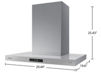 Samsung Bespoke 30" 7 Series Smart Chimney Range Hood - NK30CB700WCGAA | Hotte cheminée intelligente Bespoke de Samsung 30 po de série 7 - NK30CB700WCGAA | NK30CB7G
