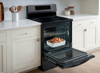 Frigidaire Gallery 5.4 Cu. Electric Induction Range with Air Fry - GCRI305CAD - Electric Range in Black Stainless Steel 