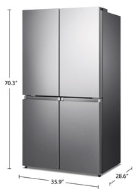 Hisense 21.5 Cu. Ft. Counter-Depth Four-Door Refrigerator - RQ22N6ASD | Réfrigérateur Hisense de 21,5 pi³ de profondeur comptoir à quatre portes - RQ22N6ASD | RQ22N6AS