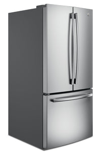 GE 20.8 Cu. Ft. French-Door Refrigerator - GNE21DYRKFS | Réfrigérateur GE de 20,8 pi³ à portes françaises - GNE21DYRKFS | GNE21DYS