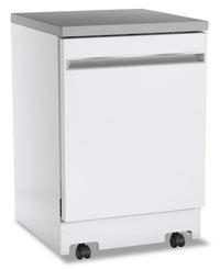GE 24" Portable Top-Control Dishwasher - GPT225SGLWW - Dishwasher in White