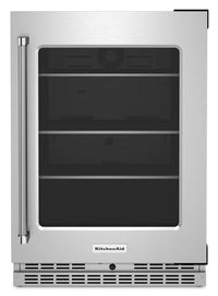 KitchenAid 5.2 Cu. Ft. Right-Opening Under-Counter Refrigerator - KURR314KSS | Réfrigérateur sous le comptoir KitchenAid de 5,2 pi³ avec ouverture vers la droite - KURR314KSS | KURR314S