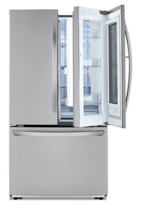 LG 23 Cu. Ft. InstaView™ Counter-Depth Refrigerator with Ice Maker - LFCC23596S | Réfrigérateur LG de 23 pi³ de profondeur comptoir avec hublot InstaViewMD et machine à glaçons - LFCC23596S | LFCC235S