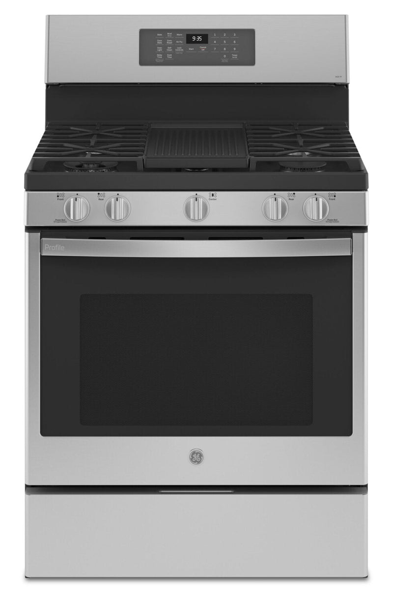 GE Profile 5.7 Cu. Ft. Freestanding Dual Fuel Range - PC2B935YPFS | Cuisinière hybride amovible GE ProfileMC de 5,7 pi³ – PC2B935YPFS | PC2B935S