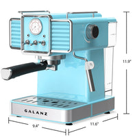 Galanz Retro Pump Espresso Machine - GLEC02BERE14  | Machine à espresso rétro à pompe de Galanz - GLEC02BERE14  | GLEC02BE